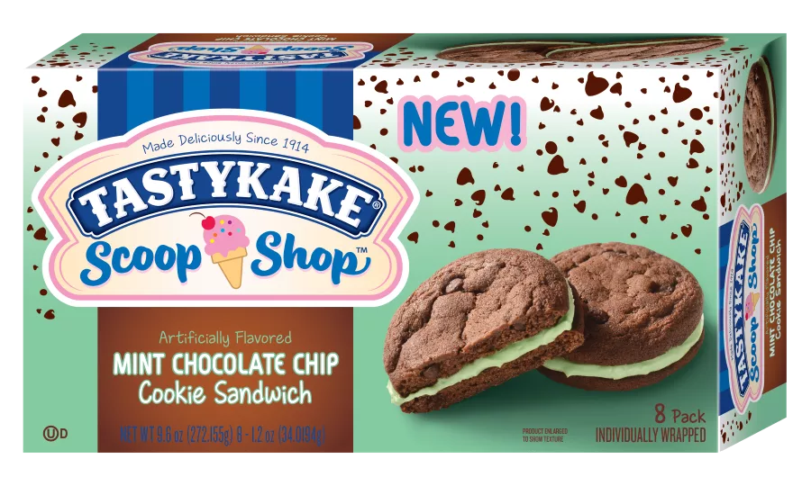 Tastykake Mint Chocolate Chip Cookie Sandwich