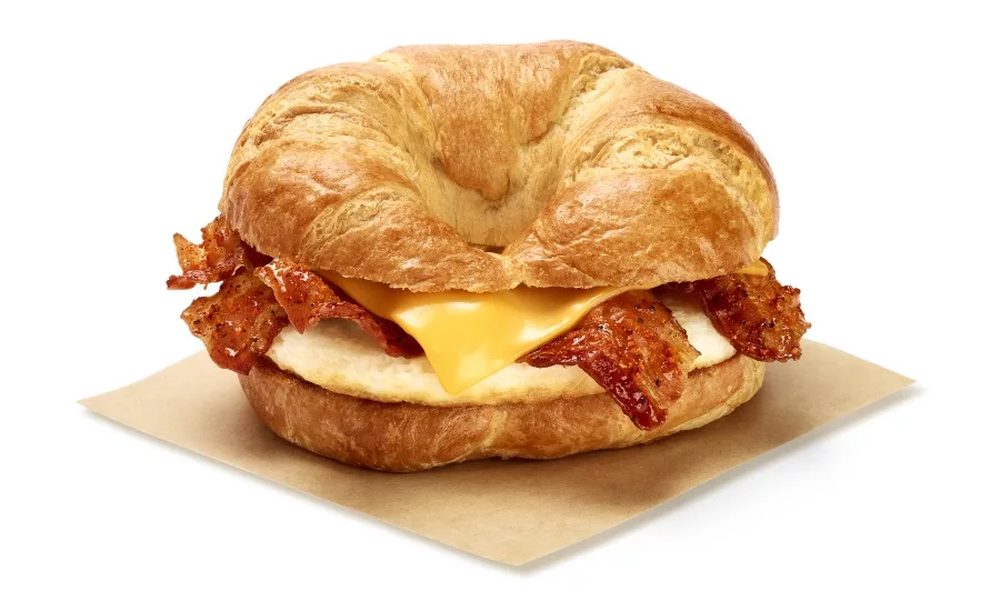 Dunkin Sweet BBQ bacon breakfast sandwich