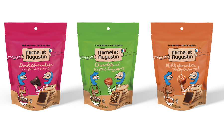 Michel et Augustin Launches Pouches with Individually Wrapped Cookies