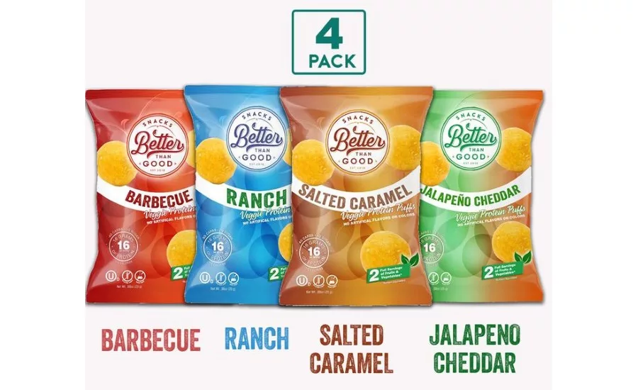 Better than Good Snacks whey protein puffs