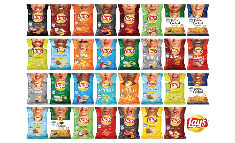 Lay S Unveils 60 New Potato Chips Bags Starring 31 Everyday Smilers In Campaign To Donate 1m To Operation Smile 19 07 31 Snack Food Wholesale Bakery