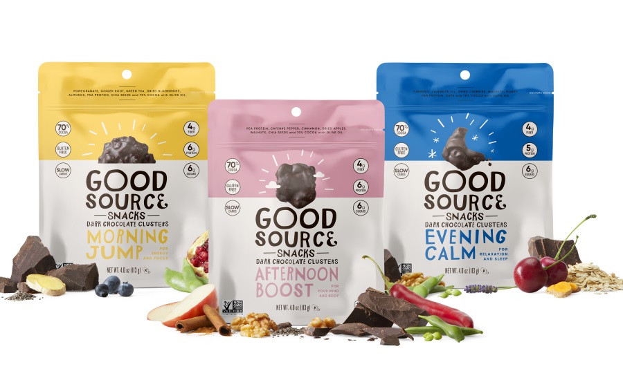 Good Source Foods all-natural dark chocolate and plant-based protein snacks | 2019-09-10 Snack Food & Wholesale Bakery