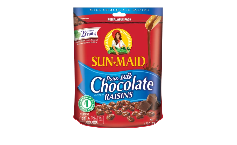 SunMaid chocolate covered raisins