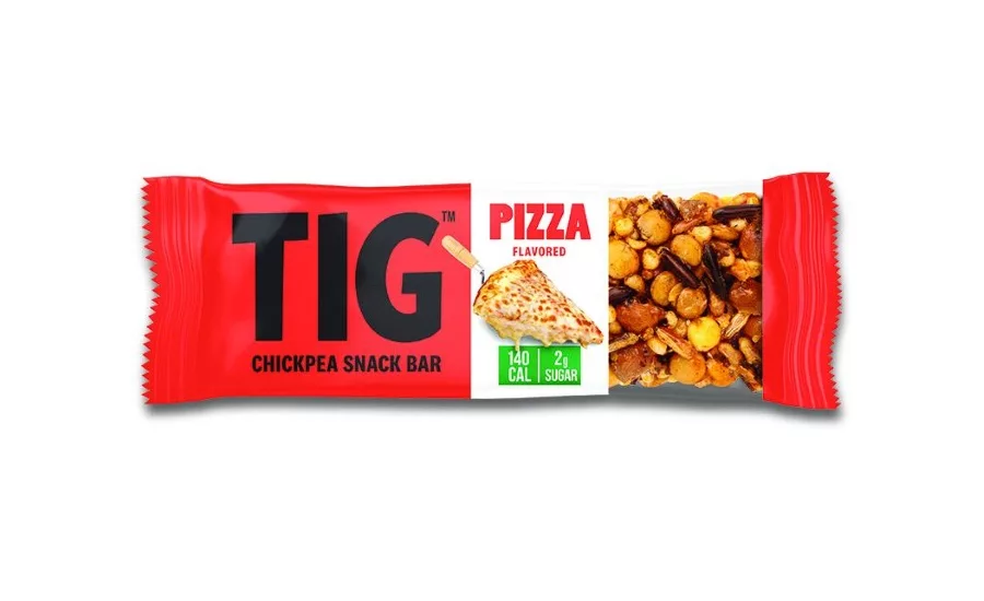 TIG chickpea bars pizza flavored