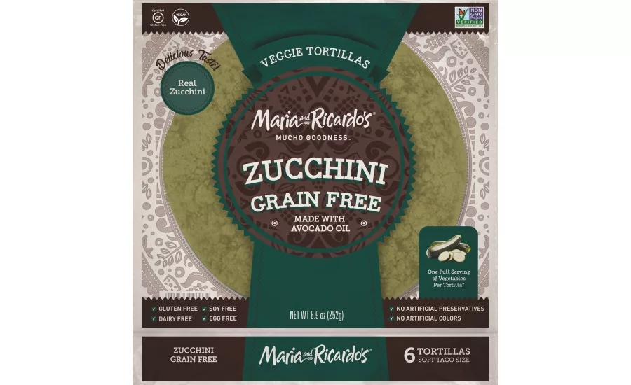 Three Grain Free Veggie Tortillas From Maria and Ricardos
