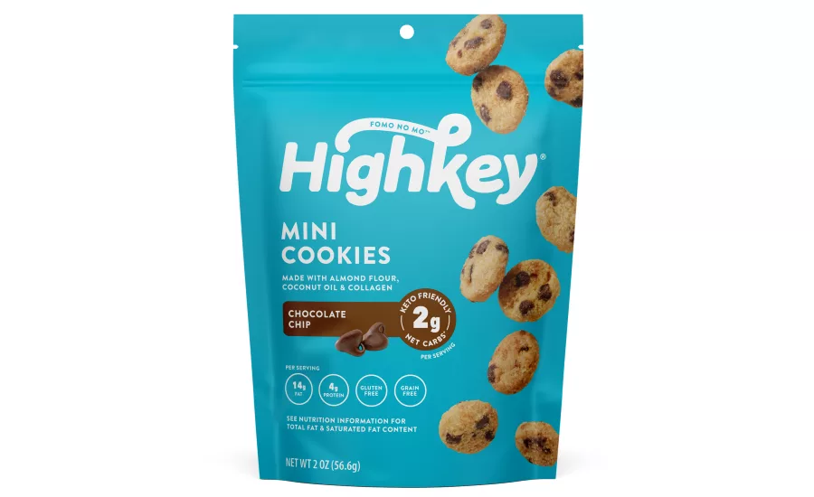 HighKey mini chocolate chip cookies