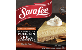 Sara Lee Desserts LTO New York Style Pumpkin Spice Cheesecake