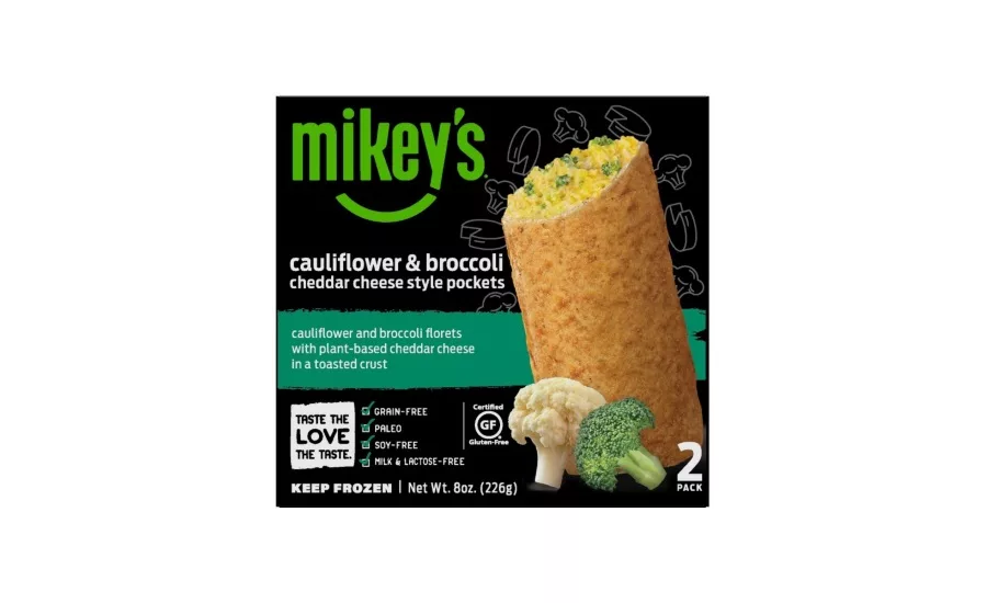 Mikeys Cauliflower and Broccoli cheddar cheese style pockets