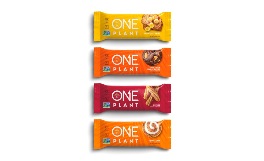 ONE Brands Churro and Carrot Cake flavored protein bars