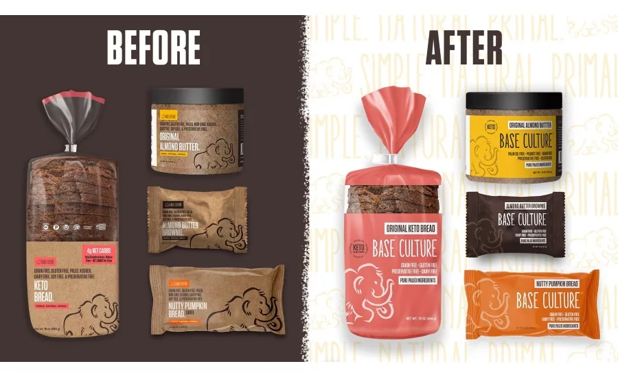 Base Culture new packaging and low sugar brownies