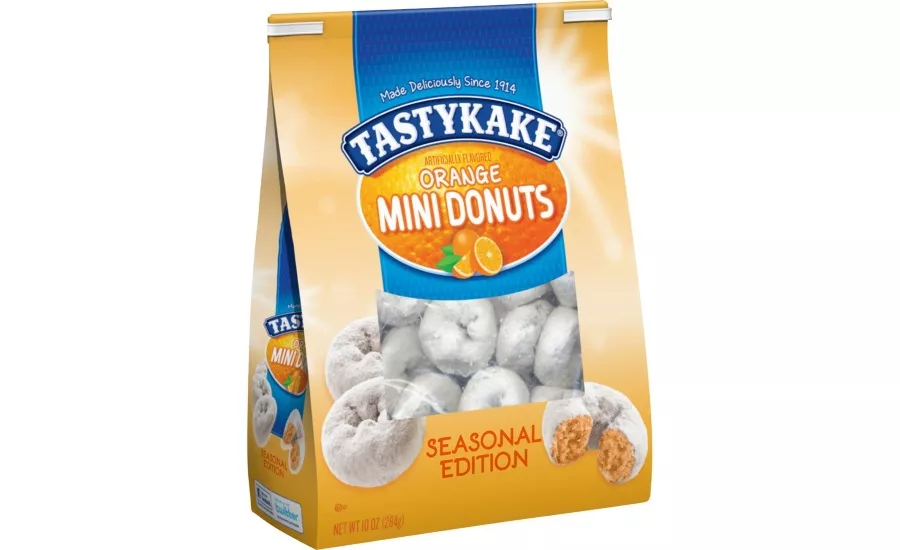 Tastykake Orange Sweet Rolls, Orange Mini Donuts, and Birthday Kake Mini Donuts