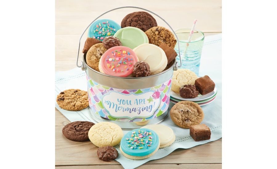 Cheryl's Cookies You Are Mermazing Cookie Card, Gift Tin, and Gift Pail |  2020-07-15 | Snack Food & Wholesale Bakery