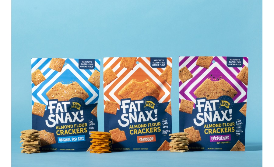 Fat Snax launches Almond Flour Crackers