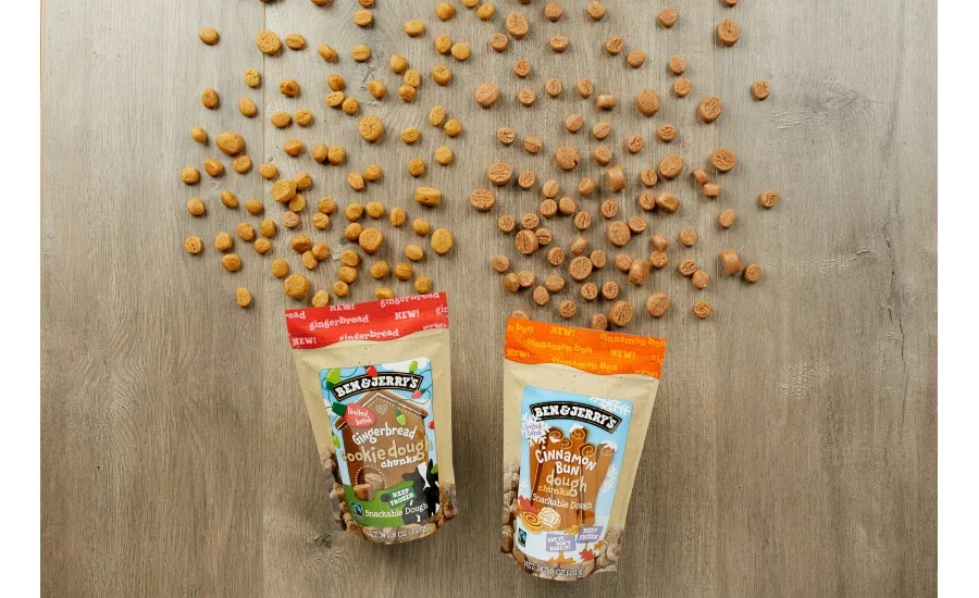 Ben & Jerrys decks the halls with seasonal cookie dough chunks