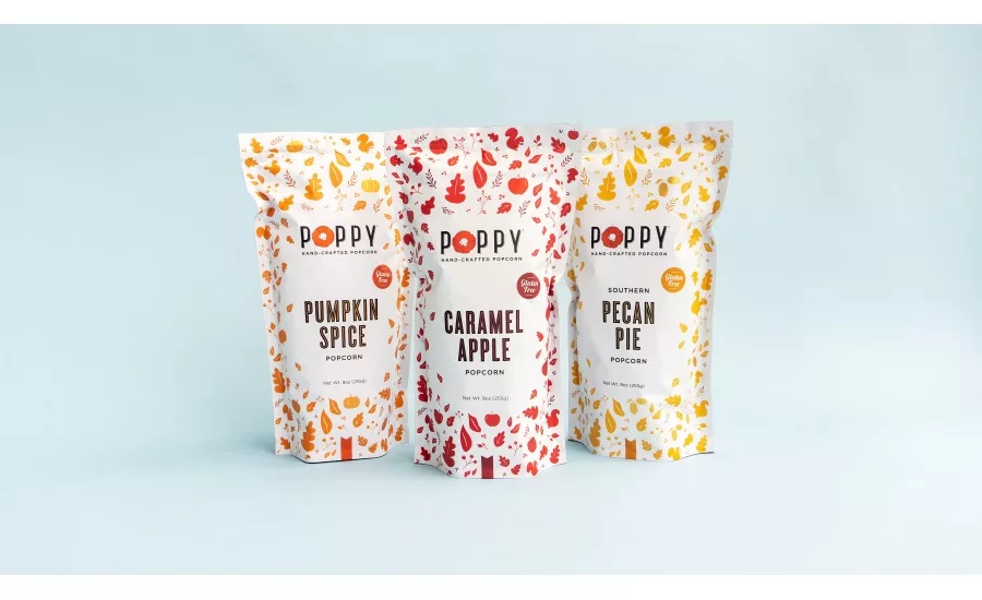 Poppy Hand-Crafted Popcorn fall flavors