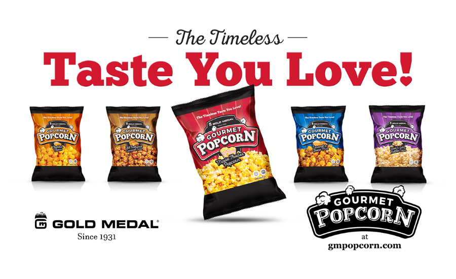 Gold Medal introduces ready-to-eat gourmet popcorn line