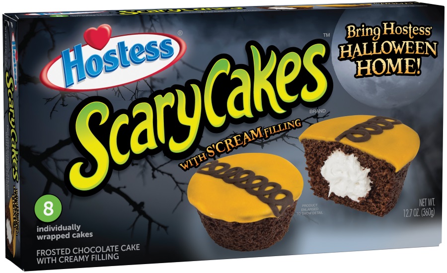 Hostess ScaryCakes, GloBalls, and Chocolate Cake Twinkies with Scream Filling