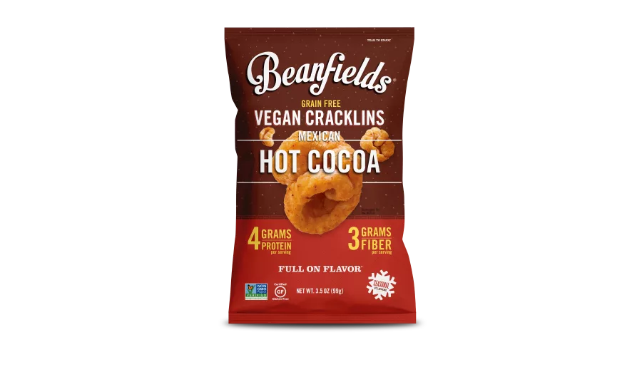 Beanfields Pumpkin Pie and Mexican Hot Cocoa Vegan Cracklins