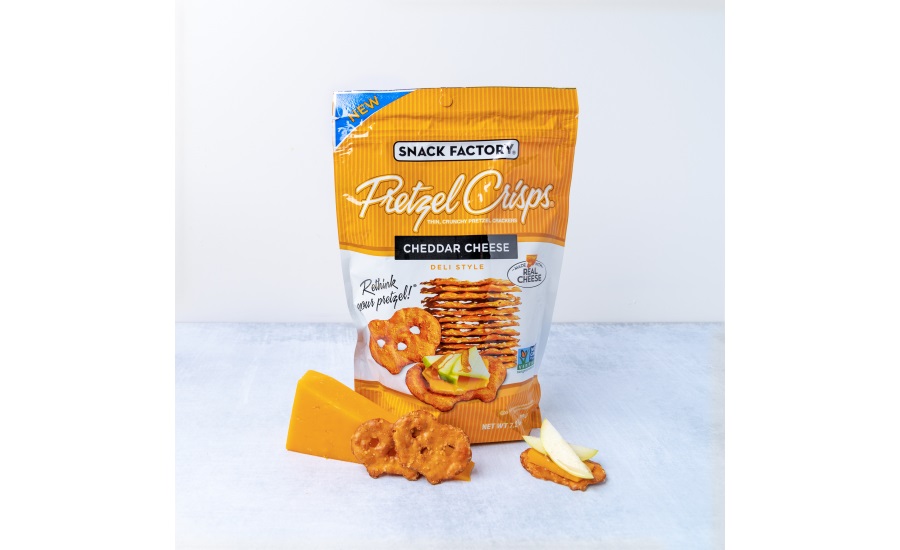 Pretzel Crisps Cheddar Cheese flavor