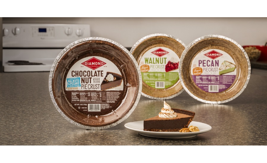 Diamond of Californias ready-to-use Nut Pie Crusts now available in new chocolate flavor nationwide