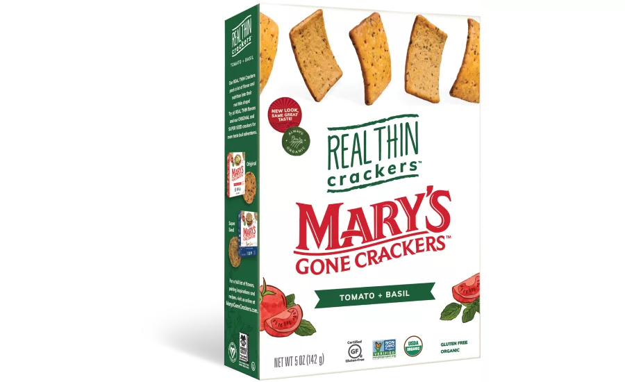 Marys Gone Crackers launches three flavors to line of real thin crackers