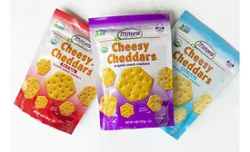 Miltons Organic Cheesy Cheddars, and Gourmet Crackers