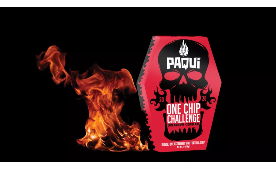 Paqui #OneChipChallenge returns for 2020, daring only the bravest to go head-to-head with new chip featuring Carolina Reaper Pepper, Scorpion Pepper, and Sichuan Peppercorn heat