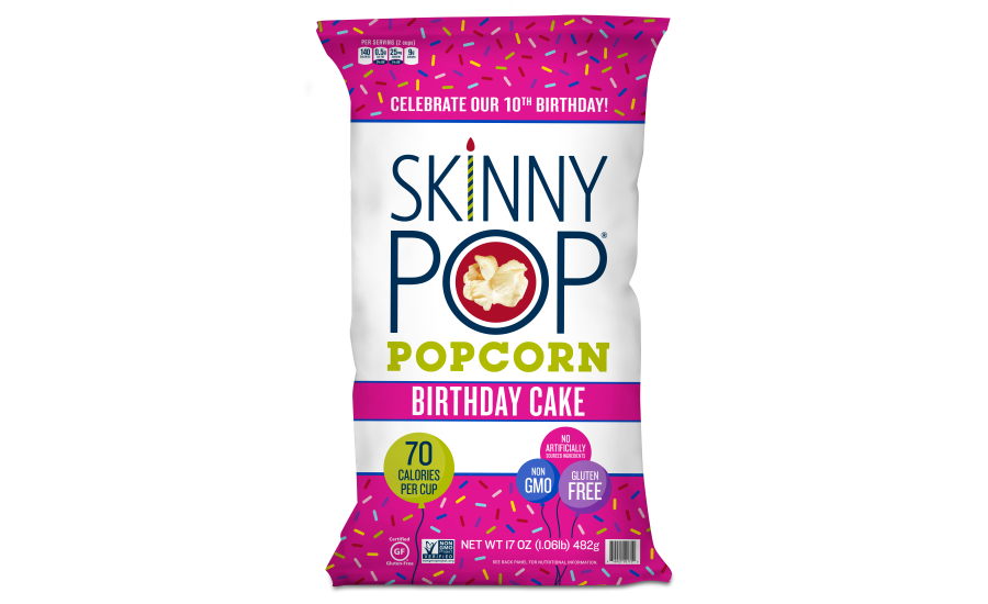 SkinnyPop Birthday Cake Popcorn
