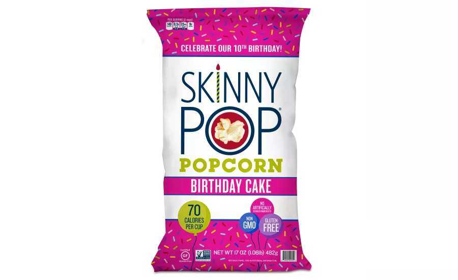 SkinnyPop Birthday Cake Popcorn