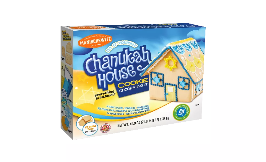 This Festival of Lights, Manischewitz & PJ Library invite families to build a sweet new holiday tradition with the Chanukah House Cookie Kit