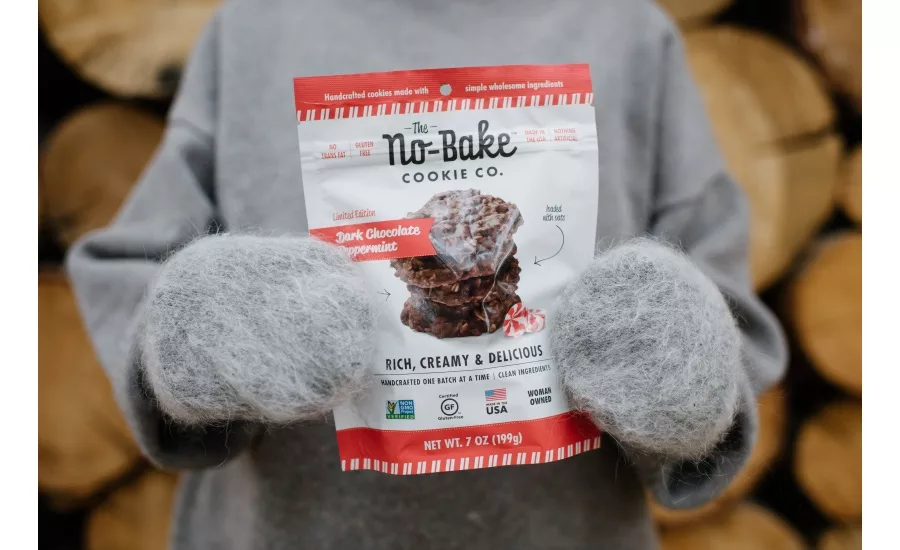 The No-Bake Cookie Co. Dark Chocolate Peppermint Cookie