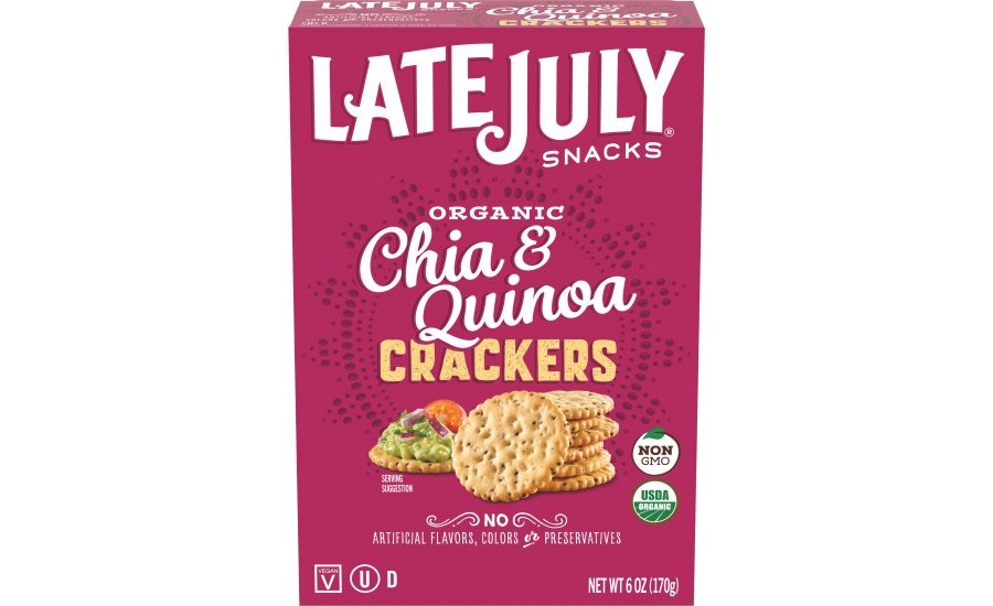 Late July Jalapeño & Lime tortilla chips, and Chia & Quinoa crackers ...