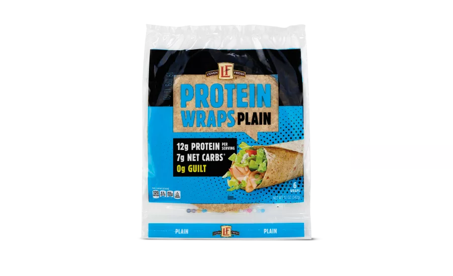 ALDI Loven Fresh Protein Wraps, and Fit & Active Low Carb Tortillas