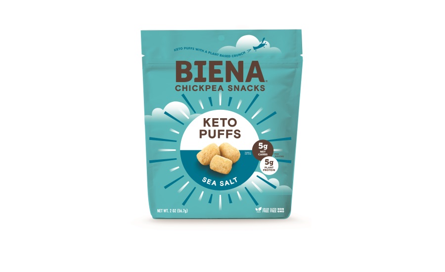 Biena Snacks launches first plant-based Keto Puff