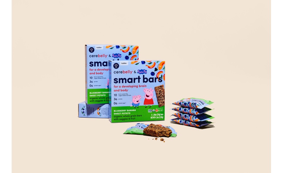Cerebelly, the science-based childrens food brand, collaborates with Peppa Pig for launch of Smart Bars