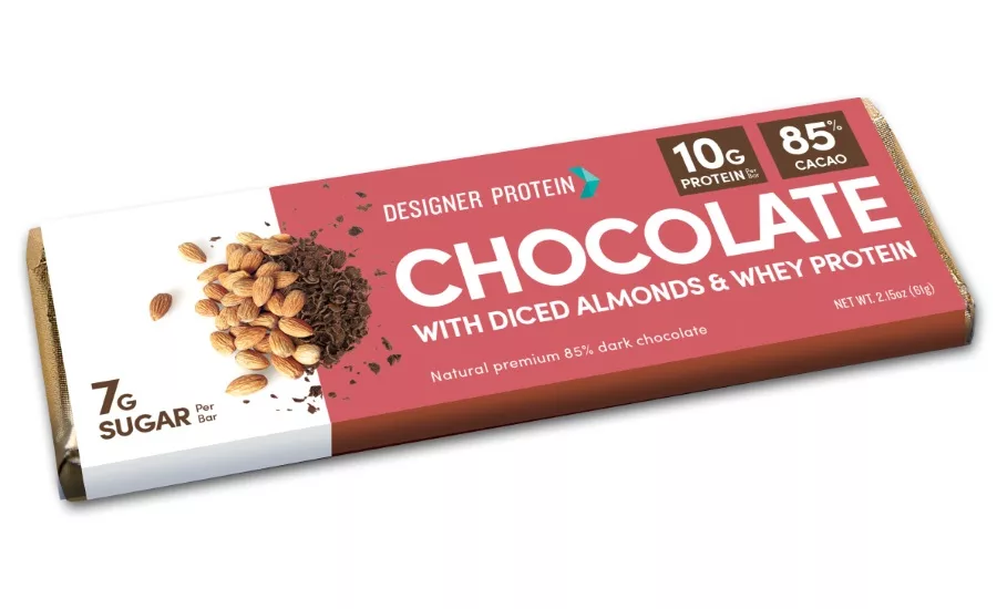 Designer Protein introduces Designer Chocolate Bars with 10g of whey protein
