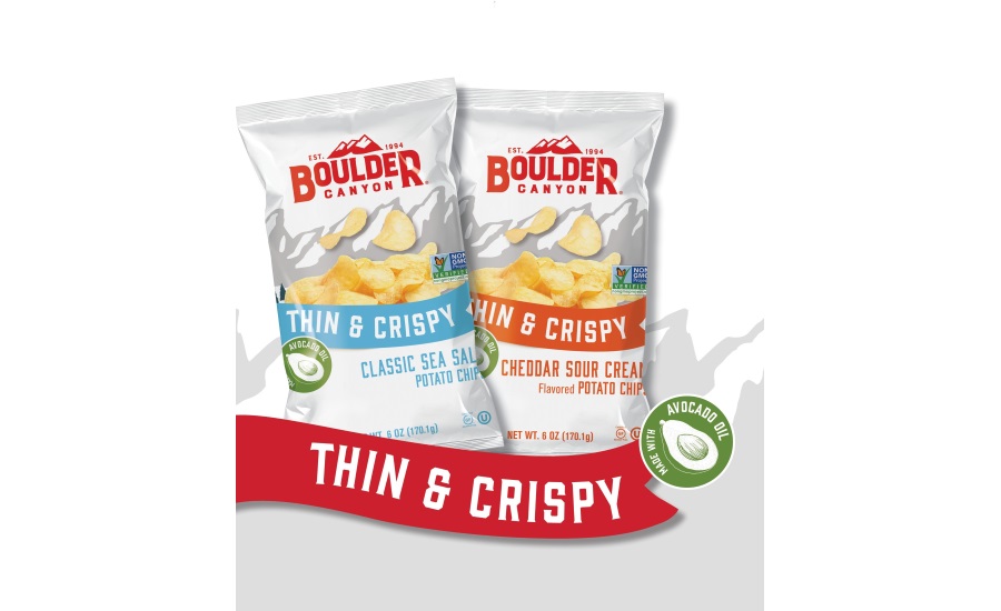 Boulder Canyon debuts new Thin & Crispy Potato Chips made with avocado oil