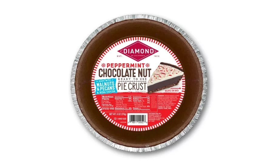 Diamond of California Peppermint Chocolate Nut Pie Crust