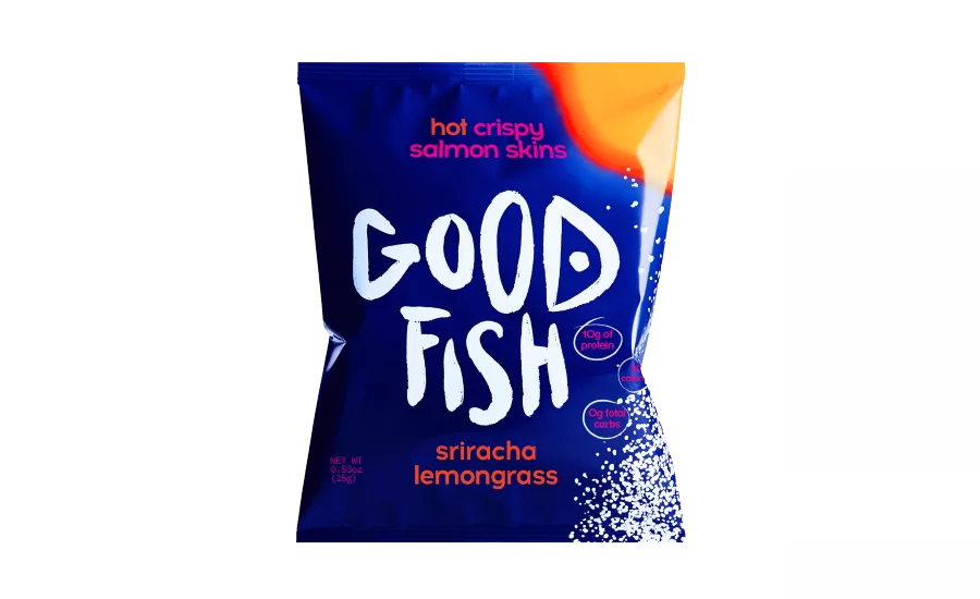 Goodfish Sriracha Lemongrass Salmon Skin Crisps