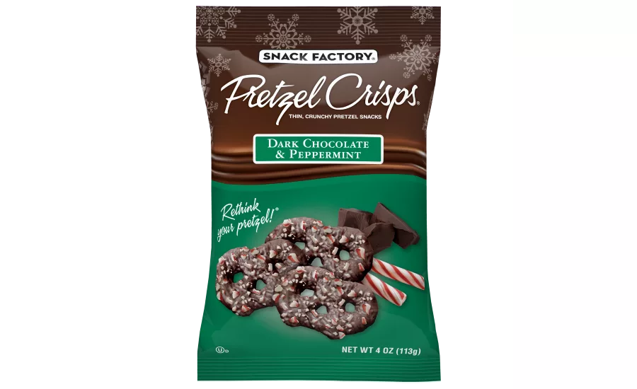 Dark Chocolate & Peppermint and White Chocolate & Peppermint Pretzel Crisps