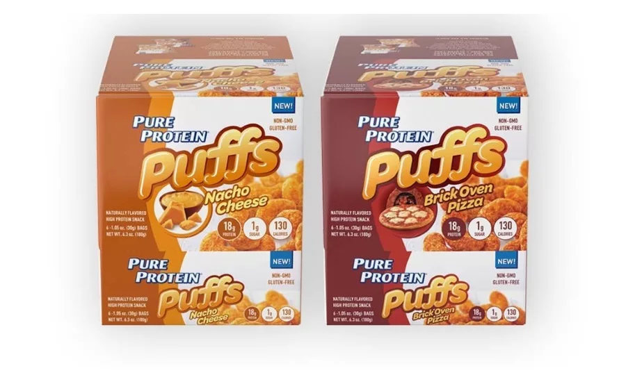 Pure Protein puffs and cookie sandwiches