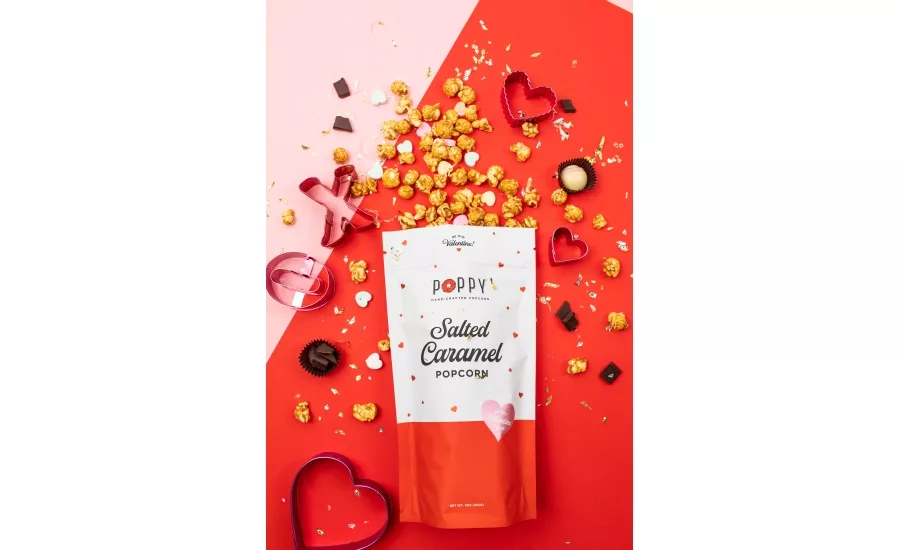 Poppy Handcrafted Popcorn Valentines Day flavors