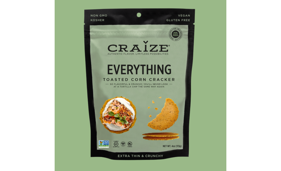Craize Everything Bagel-flavored crackers