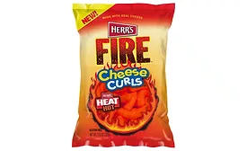 Herrs Fire Ridged potato chips and cheese curls