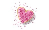 Dunkin Cupids Choice Donut and Brownie Batter Donut, for Valentines Day