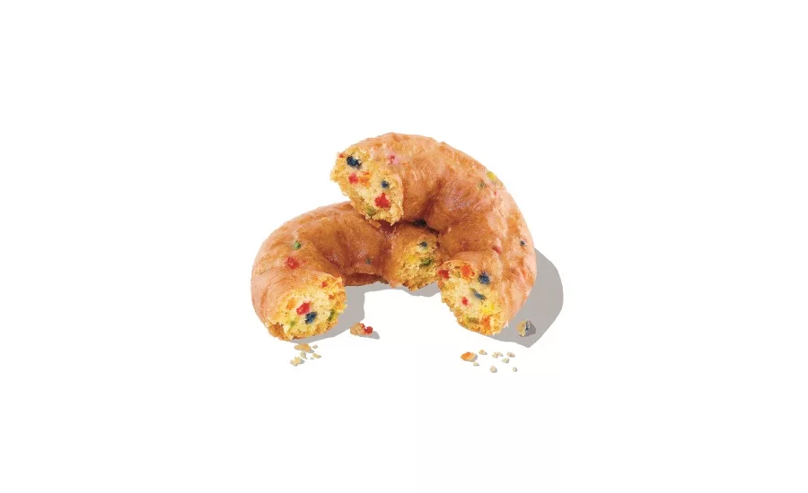 Dunkin Dunkfetti Donut and Southwest Veggie Power Breakfast Sandwich