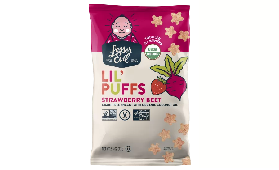LesserEvil launches Organic Lil Puffs line for toddlers
