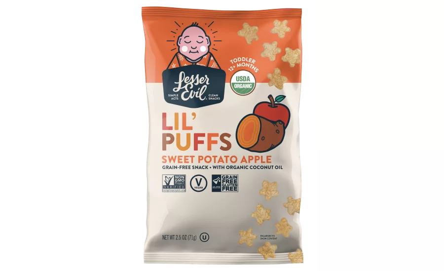 LesserEvil launches Organic Lil Puffs line for toddlers