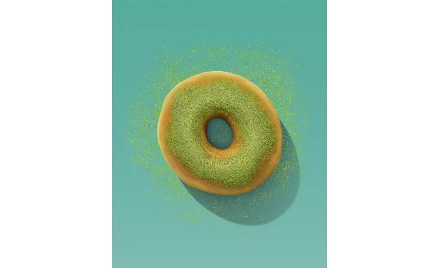 Dunkin Matcha Topped Donut