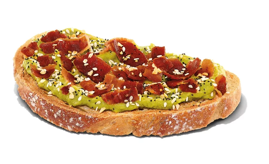 Dunkin Bacon Topped Avocado Toast